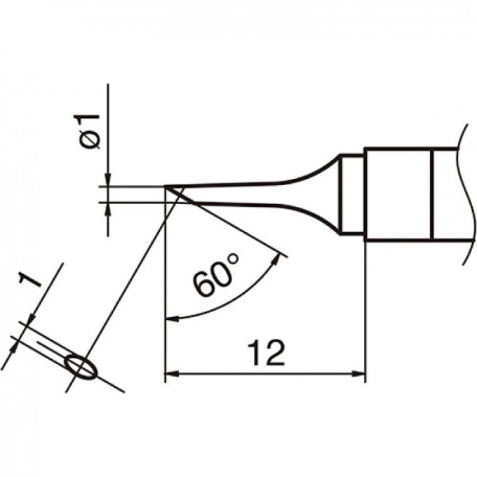 Сменный наконечник HAKKO T36-C1
