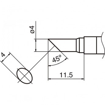 Сменный наконечник HAKKO T36-C4
