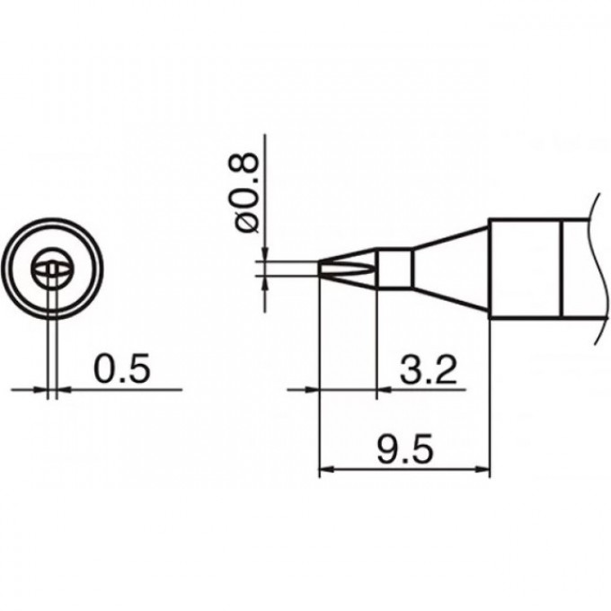 Сменный наконечник HAKKO T36-D08