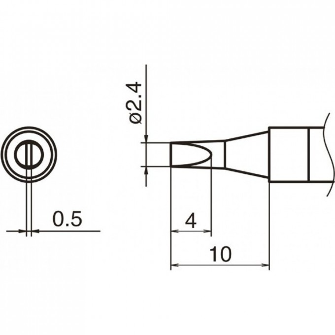 Сменный наконечник HAKKO T36-D24