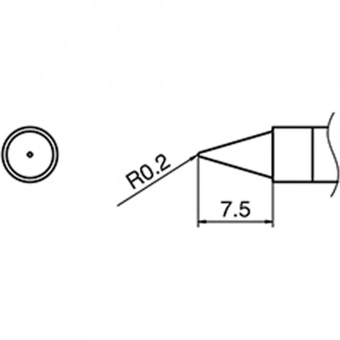 Сменный наконечник HAKKO T36-J02