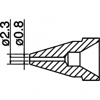 Сопло HAKKO N61-07 стандартного типа (0,8 мм)